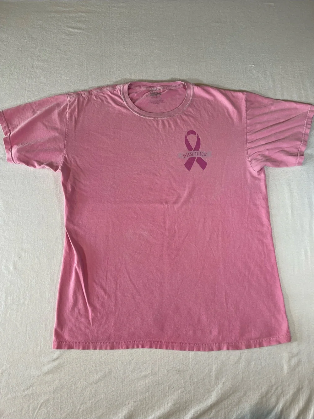 Breast Cancer Awareness Pink 'Save Second Base' Graphic Baseball Tee